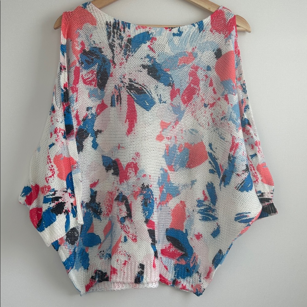 Colorful Off-the-Shoulder Sweater - Picture 3 of 4
